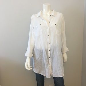 White Free People Top, NWT